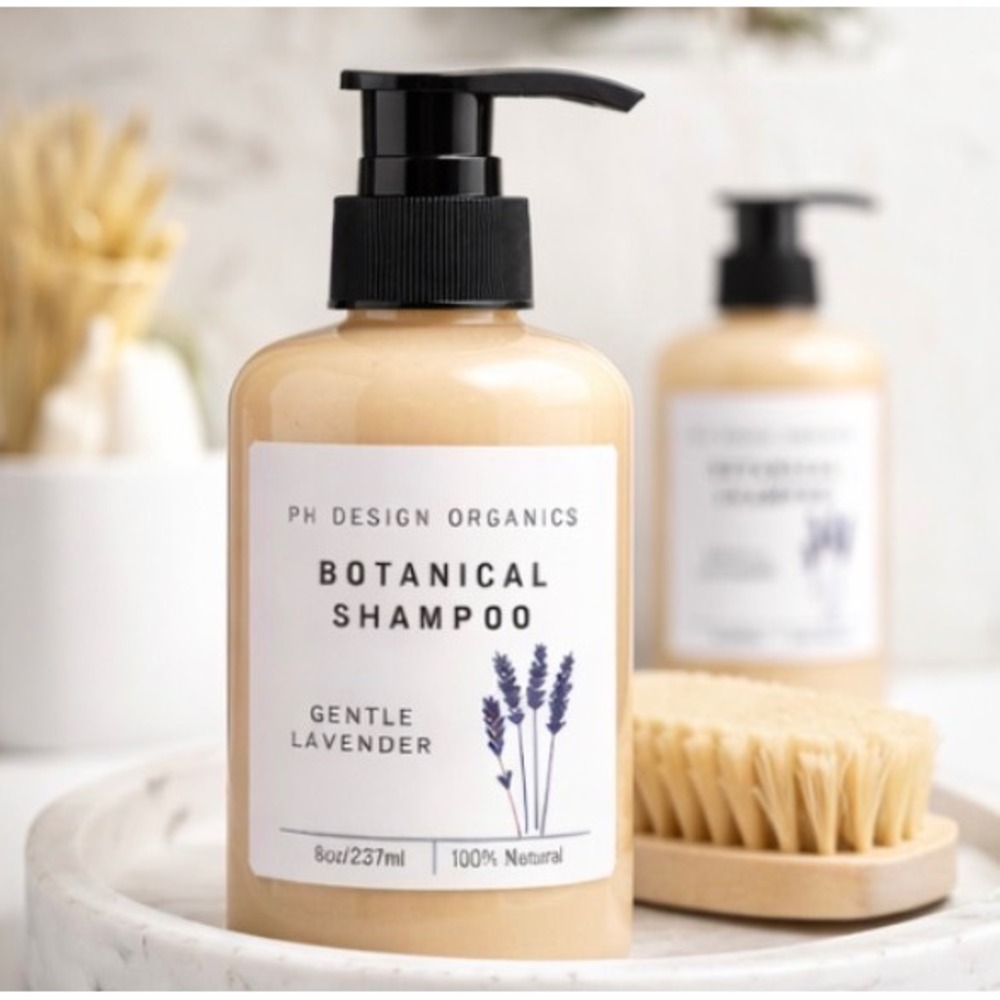 PH Design Organics Botanical‎ Shampoo Gentle Lavender Natural 8oz Pump Bottle - Picture 3 of 4